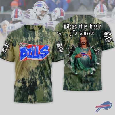 Bufffalo Bills | Premium NFL Snoop Dogg Bless this hizzle fo shizzle 3D Shirt