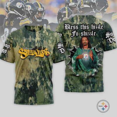 Pittsburgh Steelers | Premium NFL Snoop Dogg Bless this hizzle fo shizzle 3D Shirt