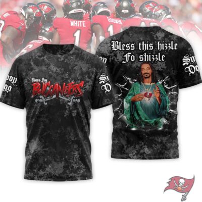 Tampa Bay Buccaneers | Premium NFL Snoop Dogg Bless this hizzle fo shizzle 3D Shirt