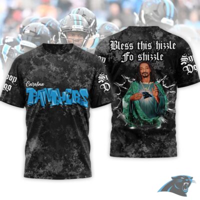 Carolina Panthers | Premium NFL Snoop Dogg Bless this hizzle fo shizzle 3D Shirt