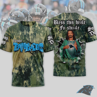 Carolina Panthers | Premium NFL Snoop Dogg Bless this hizzle fo shizzle 3D Shirt