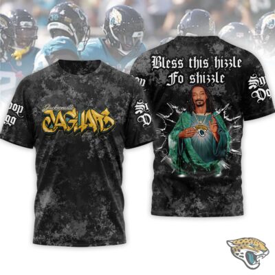 Jacksonville Jaguars | Premium NFL Snoop Dogg Bless this hizzle fo shizzle 3D Shirt