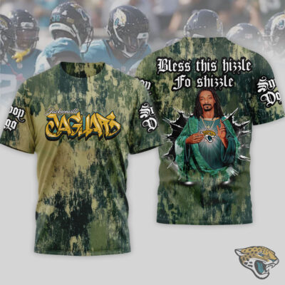 Jacksonville Jaguars | Premium NFL Snoop Dogg Bless this hizzle fo shizzle 3D Shirt