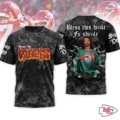 Kansas City Chiefs | Premium NFL Snoop Dogg Bless this hizzle fo shizzle 3D Shirt