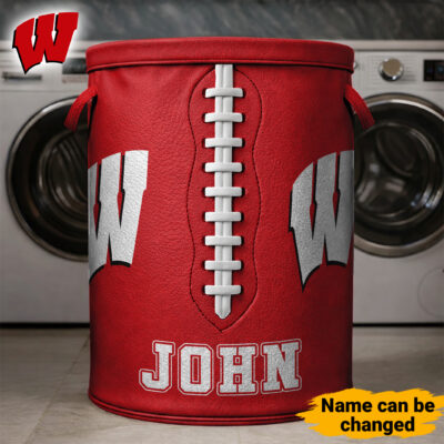 Wisconsin Badgers | Premium NCAA Personalized Clothes Hamper