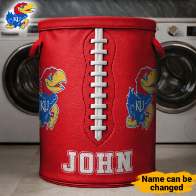 Kansas Jayhawks | Premium NCAA Personalized Clothes Hamper