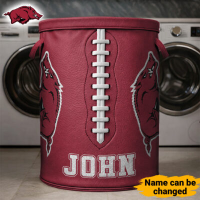 Arkansas Razorbacks | Premium NCAA Personalized Clothes Hamper