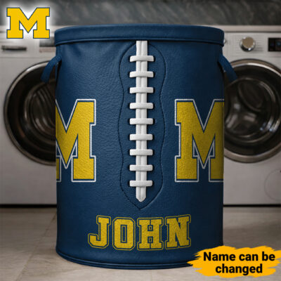 Michigan Wolverines | Premium NCAA Personalized Clothes Hamper