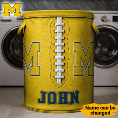Michigan Wolverines | Premium NCAA Personalized Clothes Hamper
