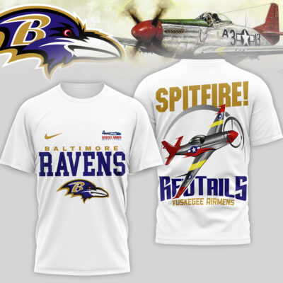 Baltimore Ravens | Premium NFL Tuskegee Airmen 3D Shirt