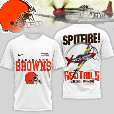 Cleveland Browns | Premium NFL Tuskegee Airmen 3D Shirt