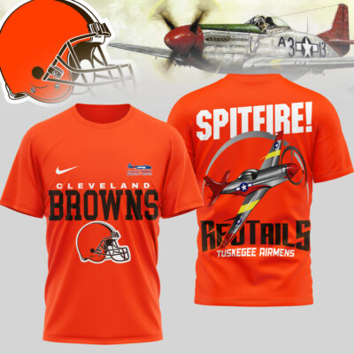 Cleveland Browns | Premium NFL Tuskegee Airmen 3D Shirt