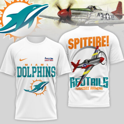 Miami Dolphins | Premium NFL Tuskegee Airmen 3D Shirt