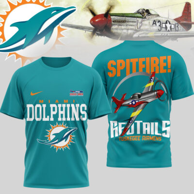 Miami Dolphins | Premium NFL Tuskegee Airmen 3D Shirt