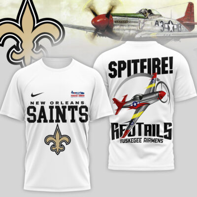 New Orleans Saints | Premium NFL Tuskegee Airmen 3D Shirt