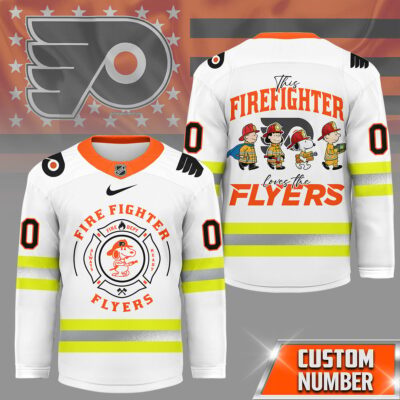 Philadelphia Flyers | Premium NHL Snoopy Firefighter Hockey Jersey