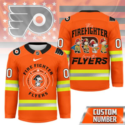 Philadelphia Flyers | Premium NHL Snoopy Firefighter Hockey Jersey