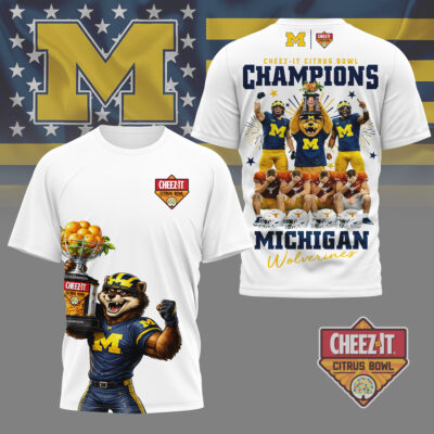 Michigan Wolverines | Premium NCAA Citrus Bowl Champions 3D Shirt
