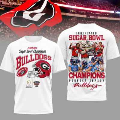 Georgia Bulldogs | Premium NCAA Sugar Bowl Champions 3D Shirt