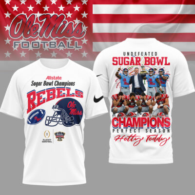 Ole Miss Rebels | Premium NCAA Sugar Bowl Champions 3D Shirt