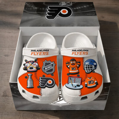 Philadelphia Flyers | PREMIUM NHL CLOGS WITH CHARMS