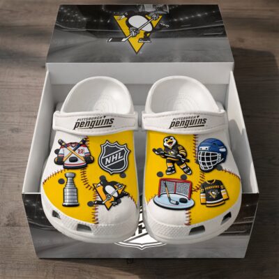 Pittsburgh Penguins | PREMIUM NHL CLOGS WITH CHARMS - 11 Men