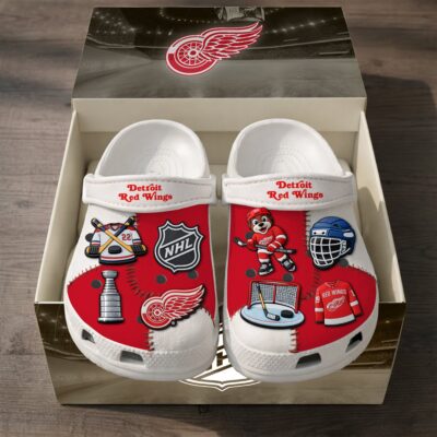 Detroit Red Wings | PREMIUM NHL CLOGS WITH CHARMS