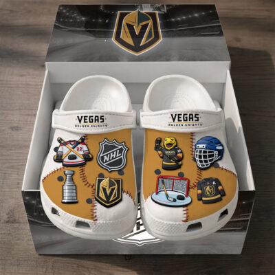 Vegas Golden Knights | PREMIUM NHL CLOGS WITH CHARMS - 6 Men/8 Women