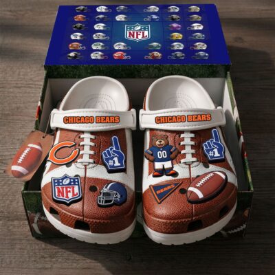 Chicago Bears | PREMIUM NFL CLOGS WITH CHARMS - No Default Standard Size Value