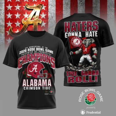 Alabama Crimson Tide | Premium NCAA 2026 Rose Bowl Champions 3D Shirt