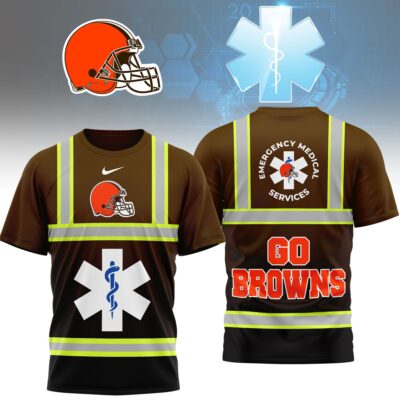 Cleveland Browns | Premium NFL National EMT & Paramedic Day 3D Shirt
