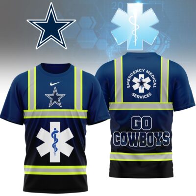 Dallas Cowboys | Premium NFL National EMT & Paramedic Day 3D Shirt