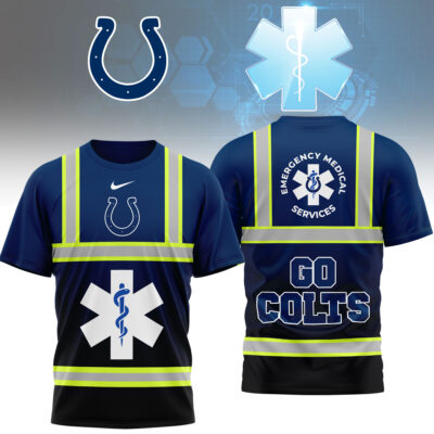 Indianapolis Colts | Premium NFL National EMT & Paramedic Day 3D Shirt - XL