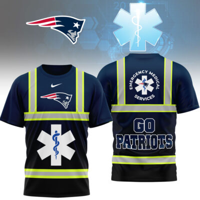 New England Patriots | Premium NFL National EMT & Paramedic Day 3D Shirt