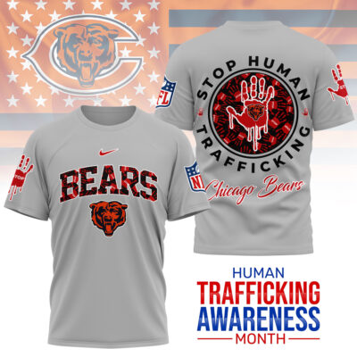 Chicago Bears | Premium NFL Slavery and Human Trafficking Prevention 3D Shirt