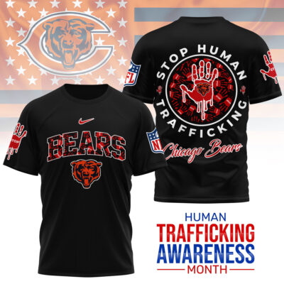 Chicago Bears | Premium NFL Slavery and Human Trafficking Prevention 3D Shirt