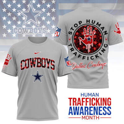 Dallas Cowboys | Premium NFL Slavery and Human Trafficking Prevention 3D Shirt