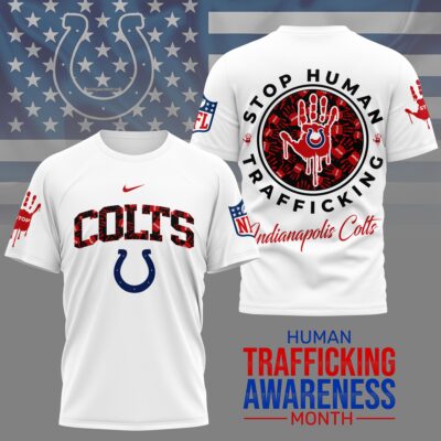 Indianapolis Colts | Premium NFL Slavery and Human Trafficking Prevention 3D Shirt