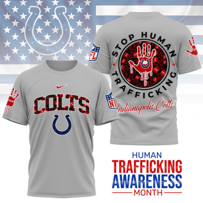 Indianapolis Colts | Premium NFL Slavery and Human Trafficking Prevention 3D Shirt
