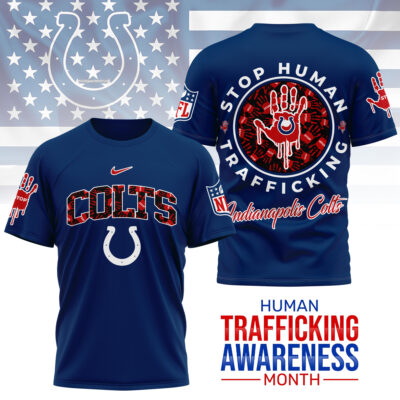 Indianapolis Colts | Premium NFL Slavery and Human Trafficking Prevention 3D Shirt