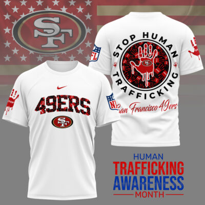 San Francisco 49ers | Premium NFL Slavery and Human Trafficking Prevention 3D Shirt