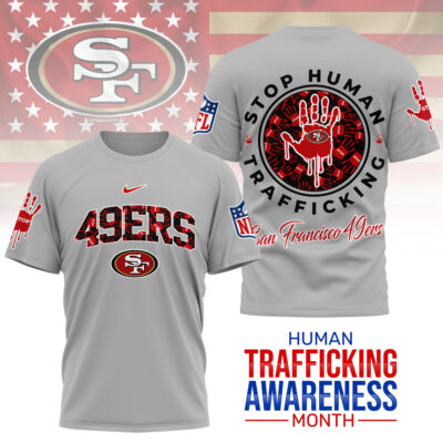 San Francisco 49ers | Premium NFL Slavery and Human Trafficking Prevention 3D Shirt
