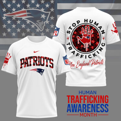 New England Patriots | Premium NFL Slavery and Human Trafficking Prevention 3D Shirt