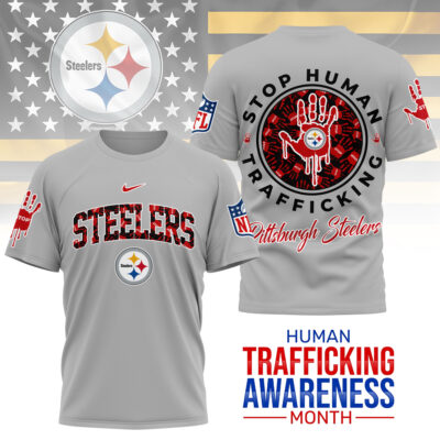 Pittsburgh Steelers | Premium NFL Slavery and Human Trafficking Prevention 3D Shirt