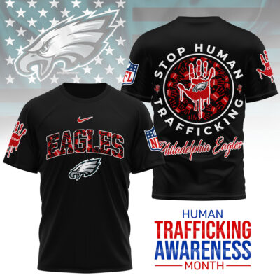 Philadelphia Eagles | Premium NFL Slavery and Human Trafficking Prevention 3D Shirt