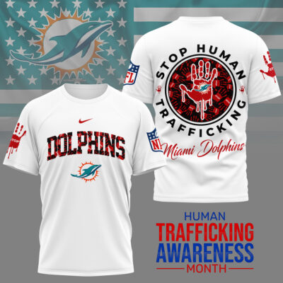 Miami Dolphins | Premium NFL Slavery and Human Trafficking Prevention 3D Shirt