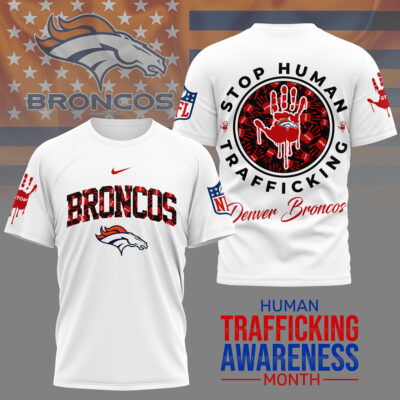 Denver Broncos | Premium NFL Slavery and Human Trafficking Prevention 3D Shirt