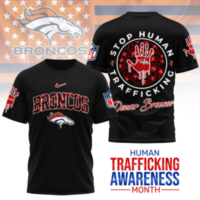 Denver Broncos | Premium NFL Slavery and Human Trafficking Prevention 3D Shirt