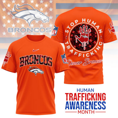 Denver Broncos | Premium NFL Slavery and Human Trafficking Prevention 3D Shirt