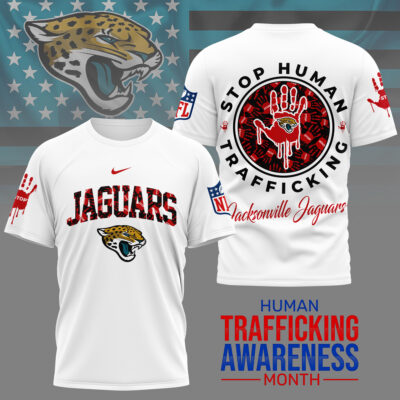 Jacksonville Jaguars | Premium NFL Slavery and Human Trafficking Prevention 3D Shirt